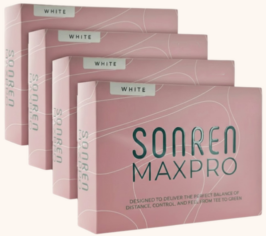 Three pink boxes of Sonren Maxpro on a white background